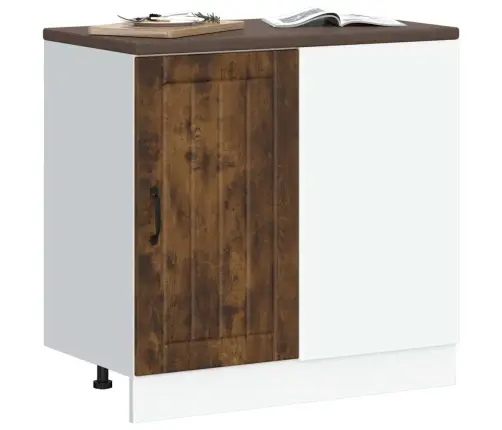 Köögi Alumine Kapp Lucca, Suitsutatud Tamm, Tehispuit