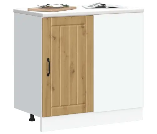 Köögi Alumine Kapp Lucca, Käsitöötamm, Tehispuit