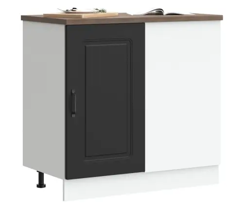 Virtuvės Spintelė, „Kalmar“, Juoda, Inžinerinė Mediena