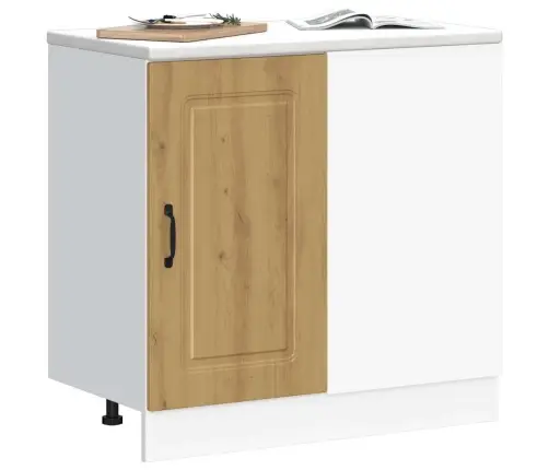 Virtuvės Spintelė, Kalmar, Artisano Ąžuolo, Apdirbta Mediena