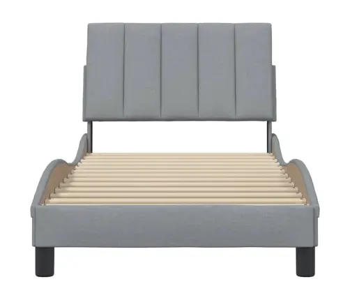 Lovos Rėmas Be Čiužinio, Hanko, Šviesiai Pilkas, 90X190cm Audinys