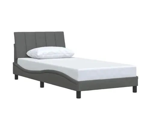 Lovos Rėmas Be Čiužinio, Hanko, Tamsiai Pilkas, 100X200cm Audinys