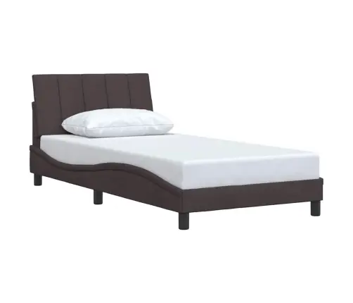 Lovos Rėmas Be Čiužinio, Hanko, Tamsiai Rudas, 100X200cm Audinys