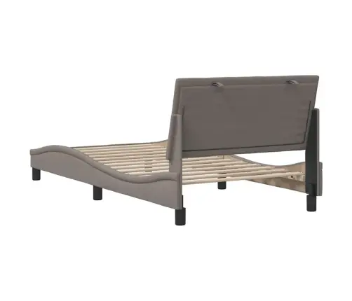 Gultas Rāmis Bez Matrača, Pelēkbrūns, 100X200 Cm, Audums Vidaxl