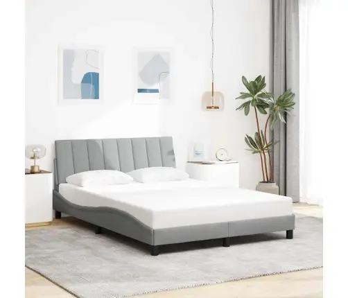 Lovos Rėmas Be Čiužinio, Hanko, Šviesiai Pilkas, 140X190cm Audinys