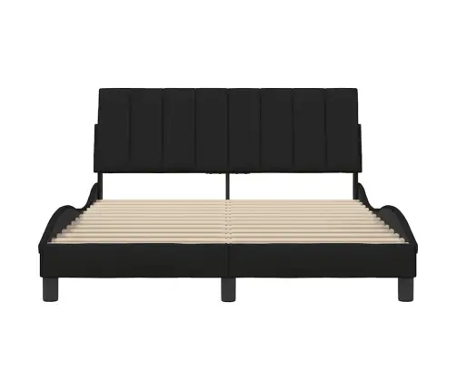 Voodiraam Ilma Madratsita Hanko, Must, 140X190 cm Kangas