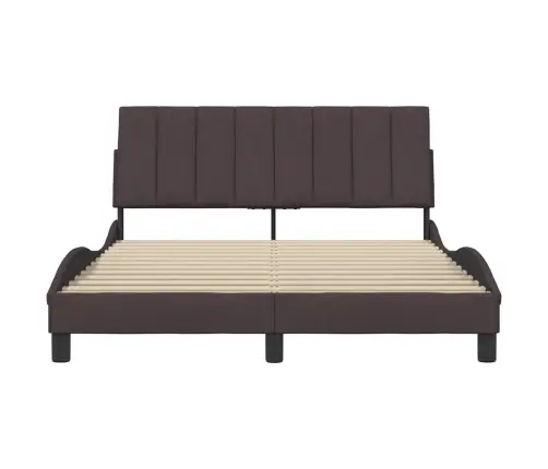 Voodiraam Ilma Madratsita Hanko, Tumepruun, 140 X 190 cm Kangas