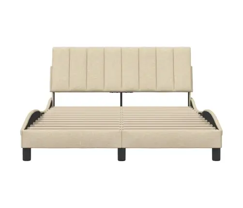 Lovos Rėmas Be Čiužinio, Hanko, Kreminės Spalvos, 140X190cm Audinys