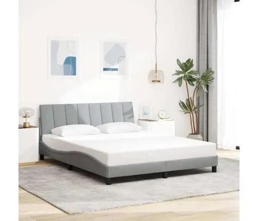 Lovos Rėmas Be Čiužinio, Hanko, Šviesiai Pilkas, 160X200cm Audinys
