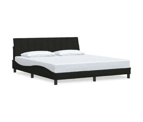 Voodiraam Ilma Madratsita Hanko, Must, 180X200 cm Kangas