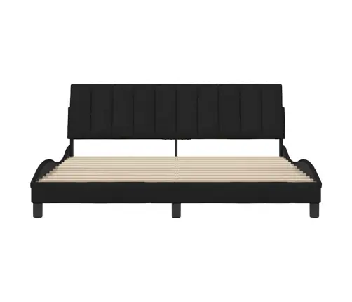 Voodiraam Ilma Madratsita Hanko, Must, 180X200 cm Kangas