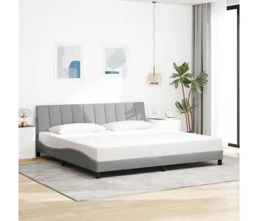 Voodiraam Ilma Madratsita Hanko, Helehall, 200 X 200 cm Kangas