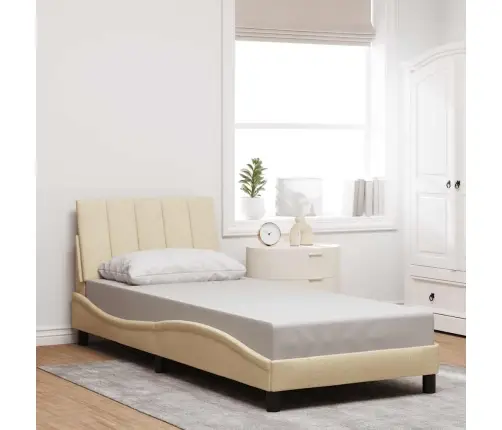 Voodiraam Ilma Madratsita Hanko , Kreemjas, 90X190cm Kangas