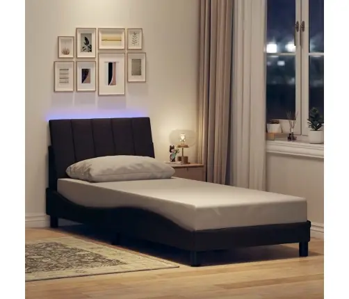 Lovos Rėmas Be Čiužinio, Hanko, Tamsiai Rudas, 90X200cm Audinys