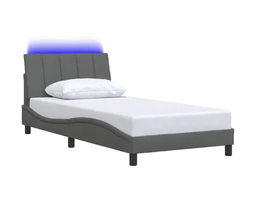 Lovos Rėmas Be Čiužinio, Hanko, Tamsiai Pilkas, 100X200cm Audinys