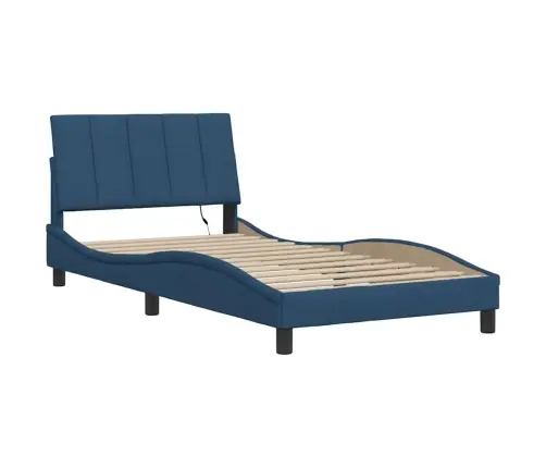 Lovos Rėmas Be Čiužinio, Hanko, Mėlynas, 100X200 cm Audinys