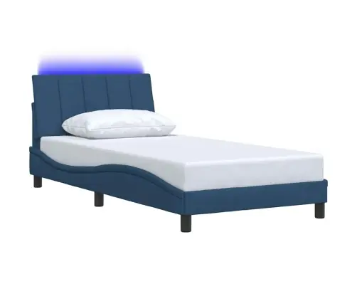 Lovos Rėmas Be Čiužinio, Hanko, Mėlynas, 100X200 cm Audinys