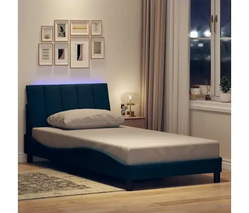 Lovos Rėmas Be Čiužinio, Hanko, Mėlynas, 100X200 cm Audinys