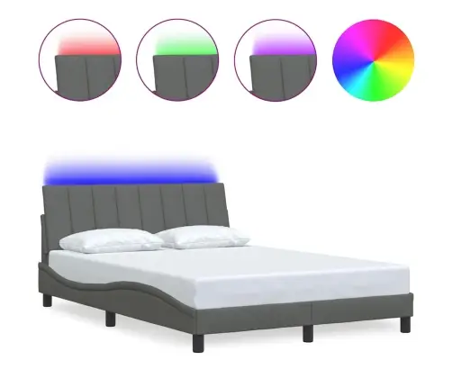 Lovos Rėmas Be Čiužinio, Hanko, Tamsiai Pilkas, 140X190cm Audinys