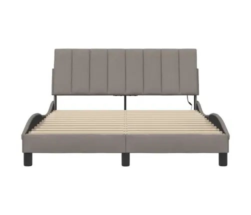 Voodiraam Ilma Madratsita Hanko, Pruunikashall, 140X200 cm Kangas