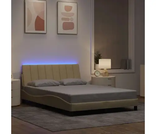 Voodiraam Ilma Madratsita Hanko, Kreemjas, 140X200 cm Kangas