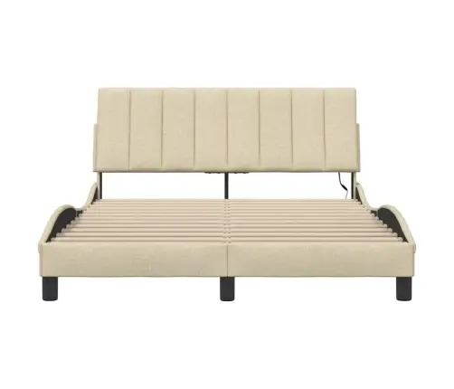 Voodiraam Ilma Madratsita Hanko, Kreemjas, 140X200 cm Kangas