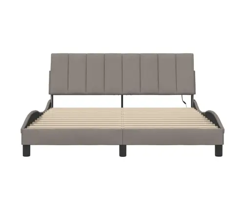 Voodiraam Ilma Madratsita Hanko, Pruunikashall, 160X200 cm Kangas