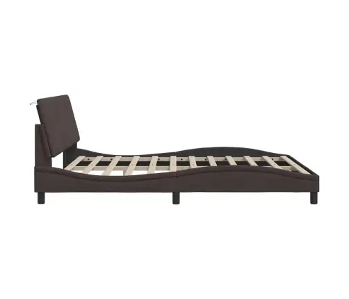 Voodiraam Ilma Madratsita Hanko, Tumepruun, 180X200 cm Kangas