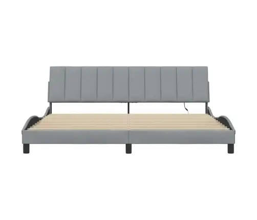 Voodiraam Ilma Madratsita Hanko, Helehall, 200 X 200 cm Kangas