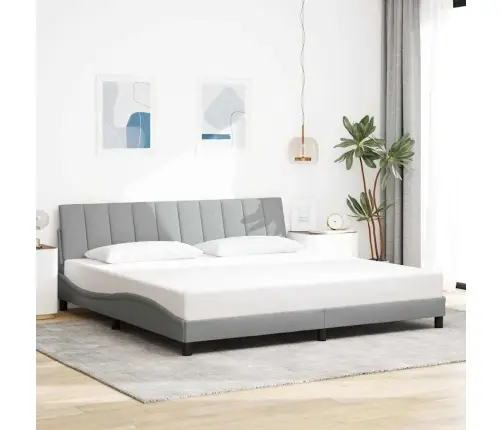 Voodiraam Ilma Madratsita Hanko, Helehall, 200 X 200 cm Kangas