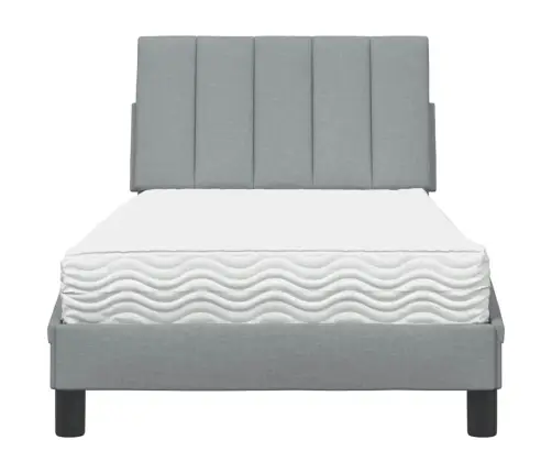 Voodi Madratsiga Hanko, Helehall, 80 X 200 cm Kangas