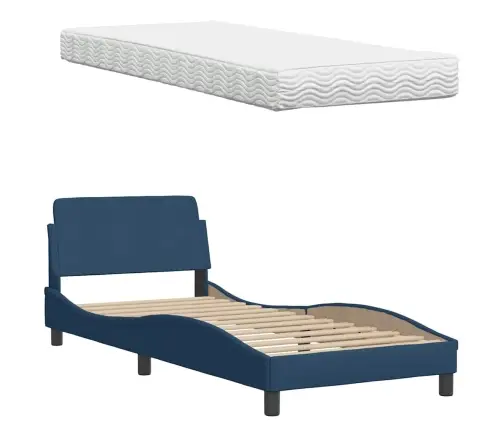 Voodi Madratsiga Hanko, Sinine, 80 X 200 cm Kangas