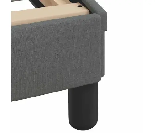 Gultas Rāmis Ar Matraci, Tumši Pelēks, 90X190 Cm, Audums Vidaxl