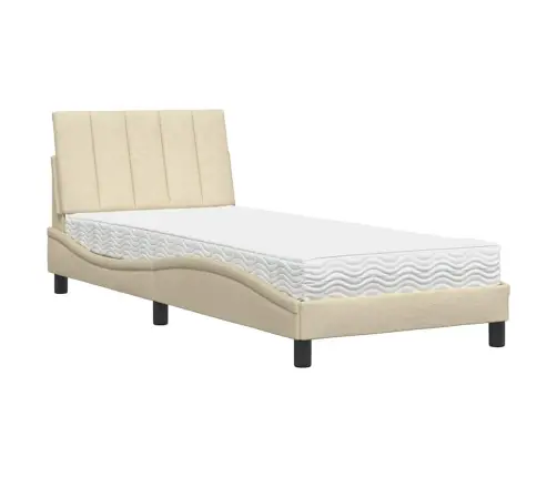 Voodi Madratsiga Hanko, Kreemjas, 90 X 200 cm Kangas