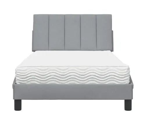 Lova Su Čiužiniu, Hanko, Šviesiai Pilkos Spalvos, 100X200cm Audinys