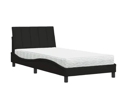 Lova Su Čiužiniu, Hanko, Juodos Spalvos, 100X200cm Audinys