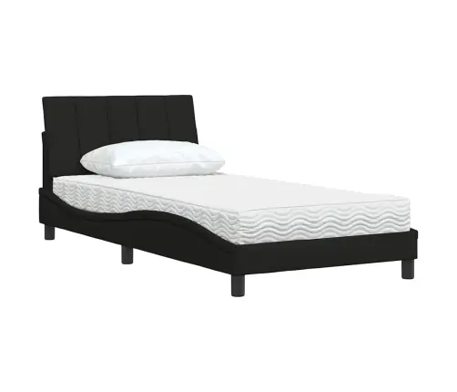 Lova Su Čiužiniu, Hanko, Juodos Spalvos, 100X200cm Audinys