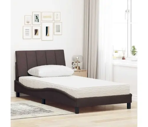 Voodi Madratsiga Hanko, Tumepruun, 100 X 200 cm Kangas