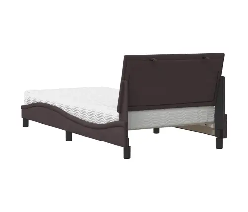 Voodi Madratsiga Hanko, Tumepruun, 100 X 200 cm Kangas