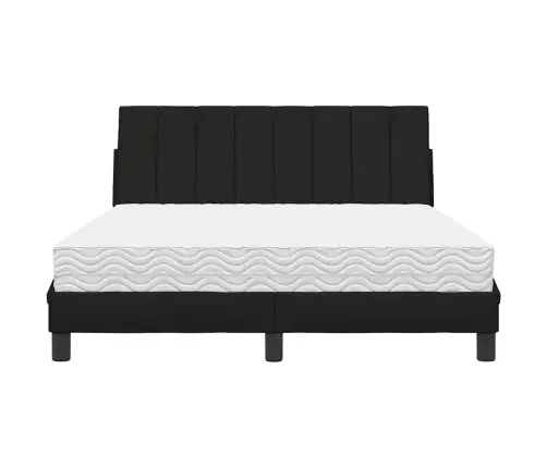 Gulta Ar Matraci, Hanko, Melna Audums, 120X200 Cm Vidaxl