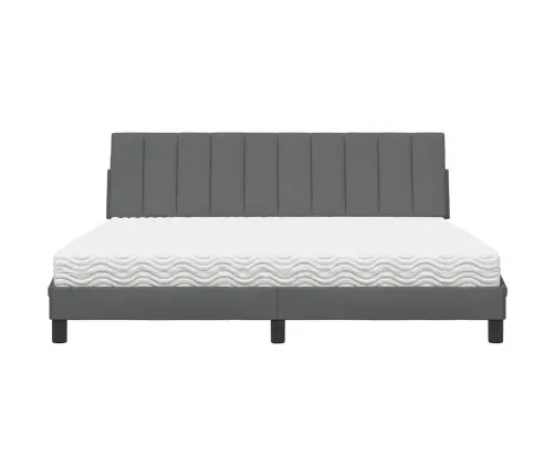 Voodi Madratsiga Hanko, Tumehall, 180X200 cm Kangas