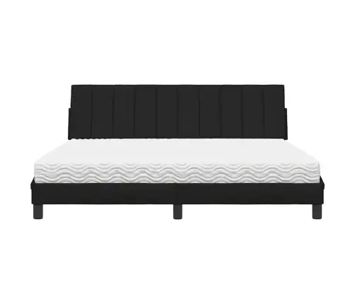 Voodi Madratsiga Hanko, Must, 180X200 cm Kangas