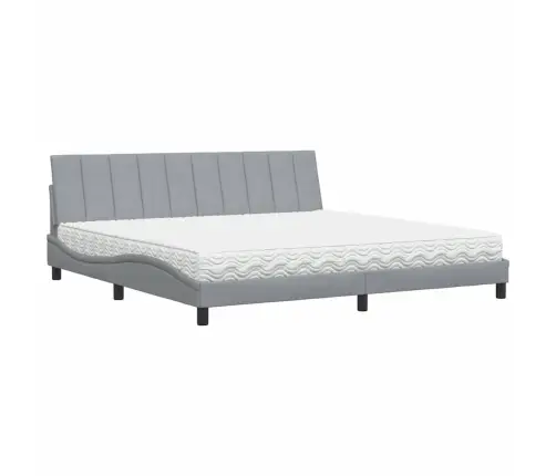 Voodi Madratsiga Hanko, Helehall, 200 X 200 cm Kangas