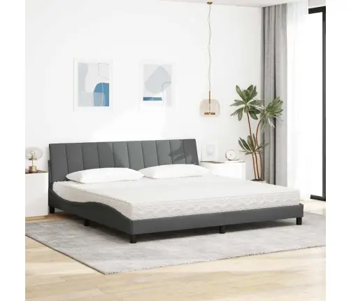 Voodi Madratsiga Hanko, Helehall, 200 X 200 cm Kangas