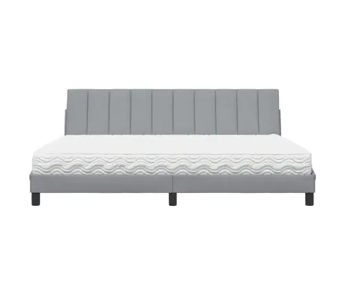 Voodi Madratsiga Hanko, Helehall, 200 X 200 cm Kangas