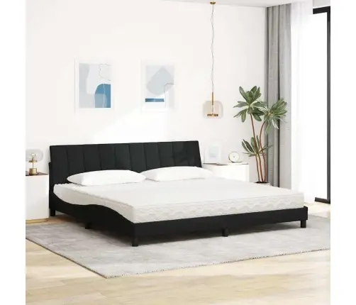 Lova Su Čiužiniu, Hanko, Juodos Spalvos, 200X200cm Audinys