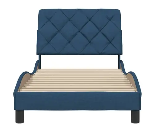 Lovos Rėmas Be Čiužinio, Mėlynas, 80X200 cm Audinys