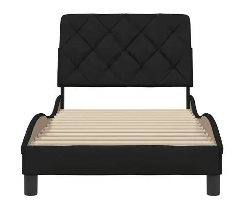 Voodiraam Ilma Madratsita , Must, 90X200cm Kangas