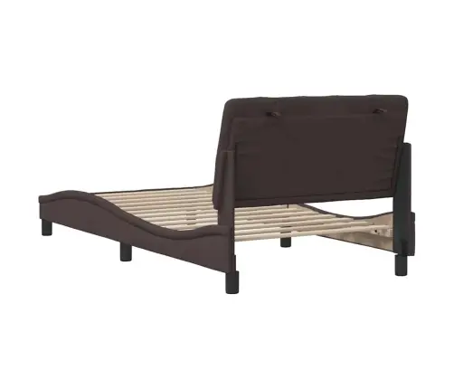 Gultas Rāmis Bez Matrača, Tumši Brūns, 100X200 Cm, Audums Vidaxl