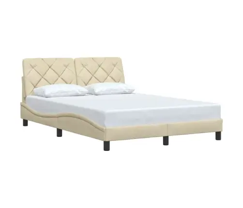 Lovos Rėmas Be Čiužinio, Kreminės Spalvos, 120X200cm Audinys